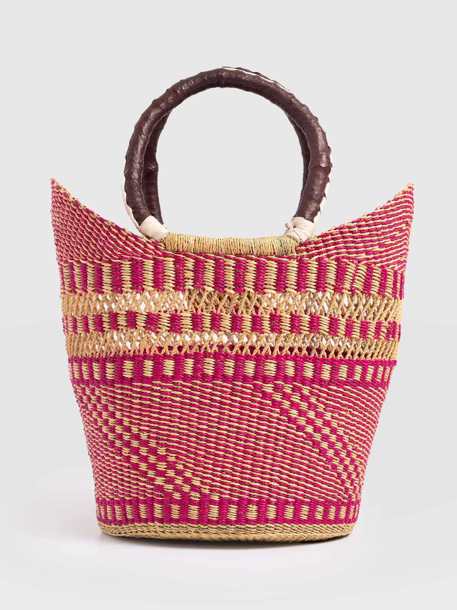 Indie Market Basket Bag - Pink